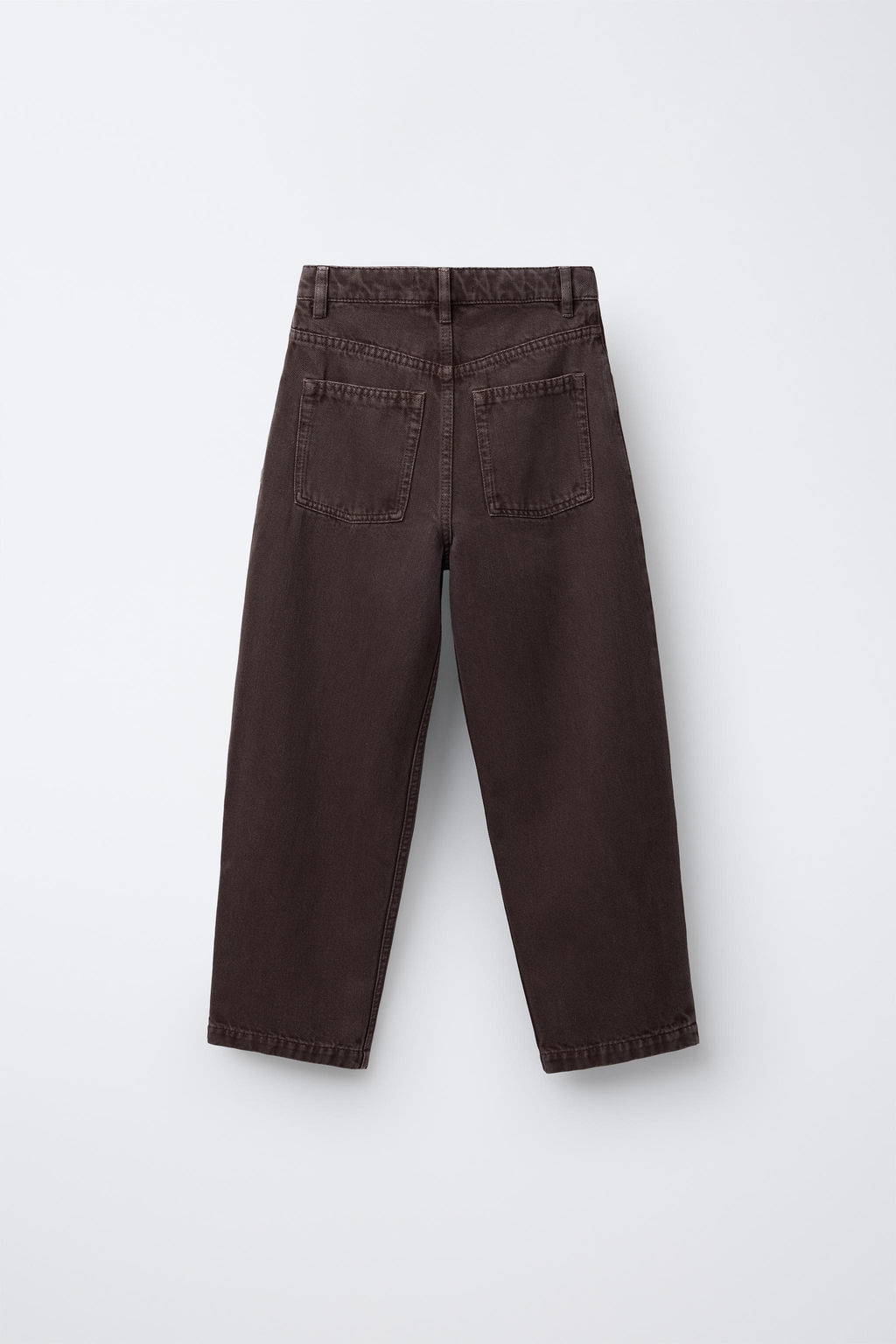 RELAXED BAGGY DENIM TROUSERS - Zara фото 2