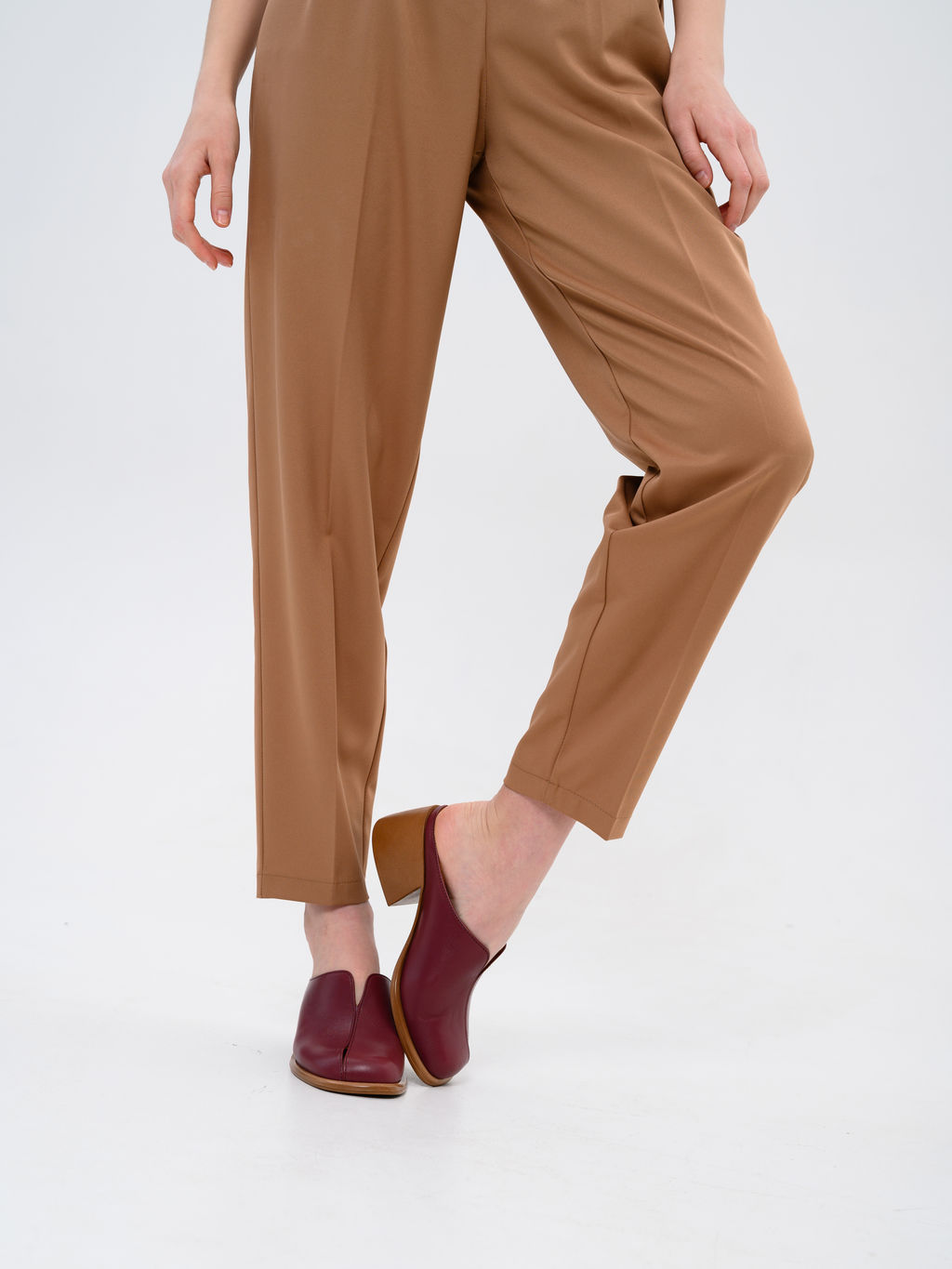 Сабо 5200.23663br.Гнилая вишня+коричневый