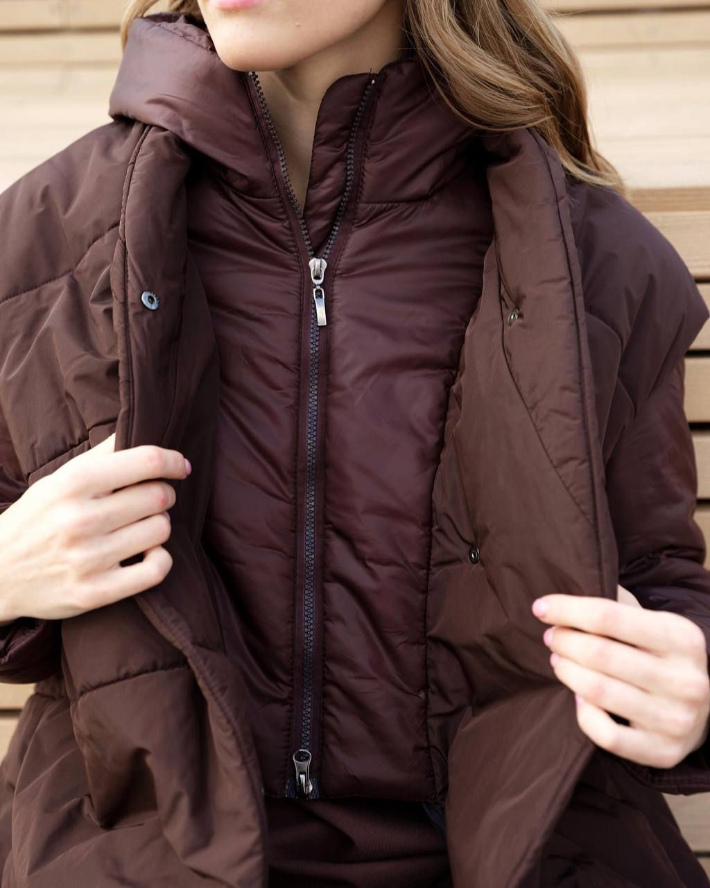 Пальто женское арт. 311W, шоколад