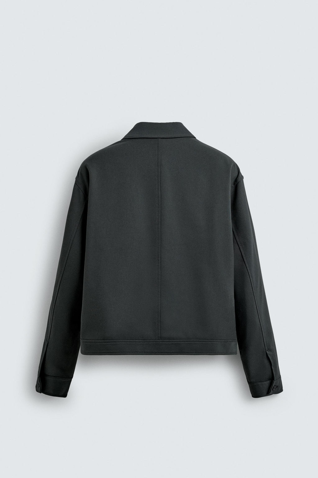 REGULAR FIT ZIP-UP OVERSHIRT