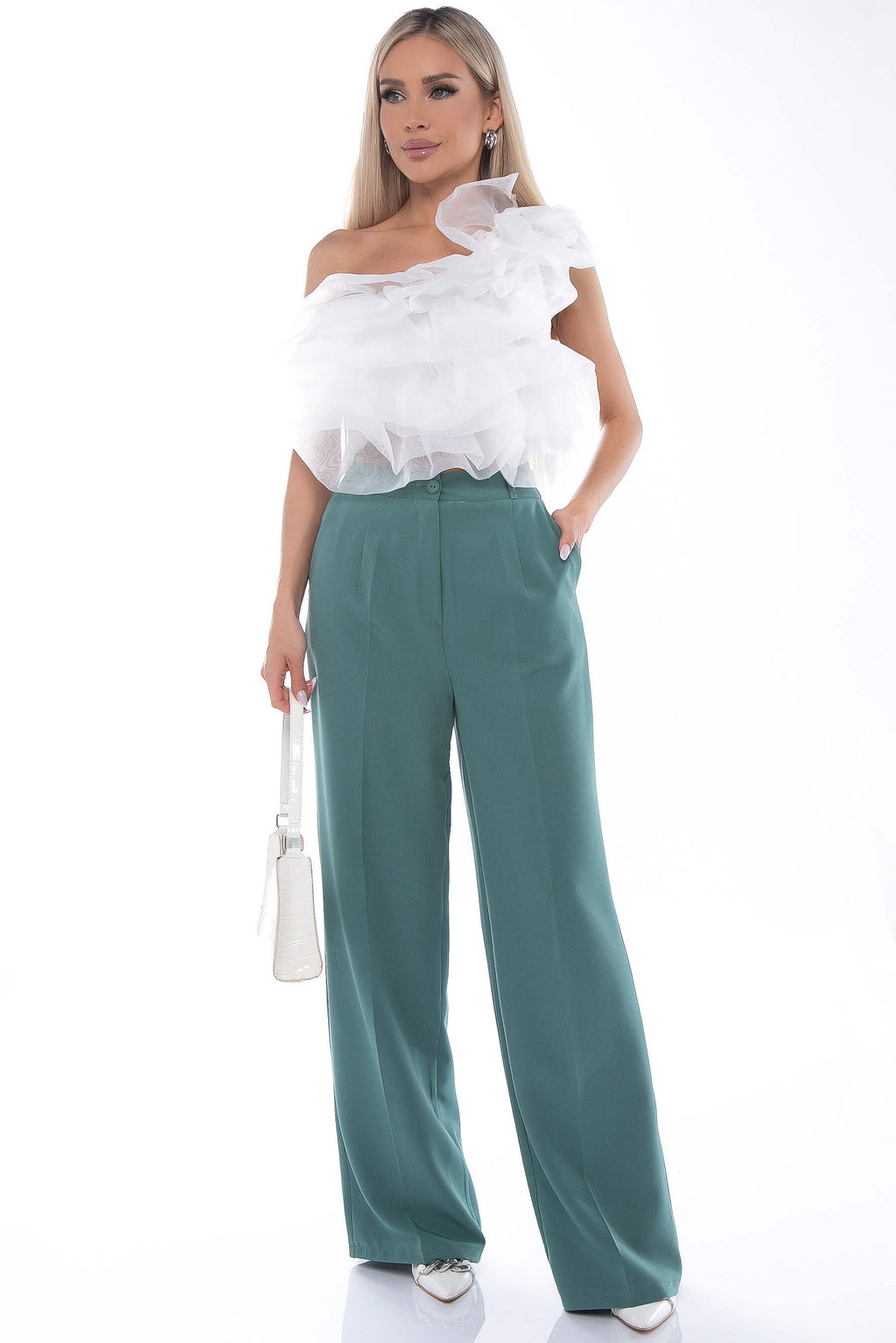 Брюки палаццо(беж) Б9051 - Lt collection фото 17