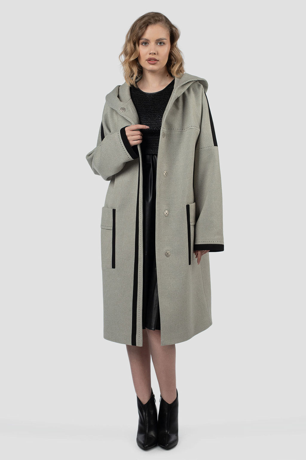 01-12227 Пальто женское демисезонное - El podio фото 8