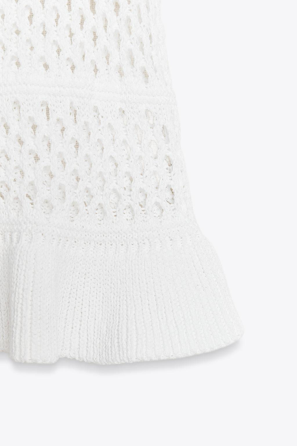 RUFFLED KNIT TOP - Zara фото 6
