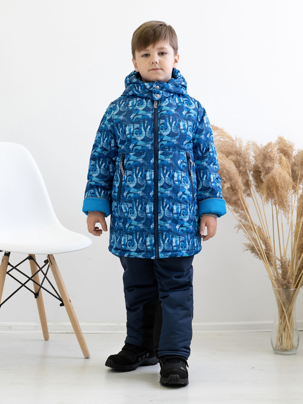 Куртка детская зимняя синяя