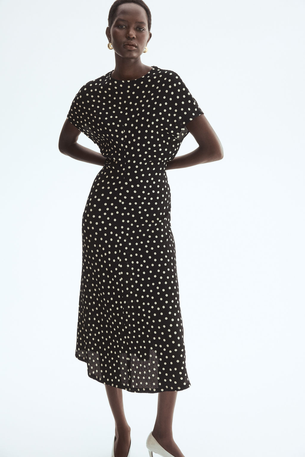 Vestido en punto con textura - H&m фото 2