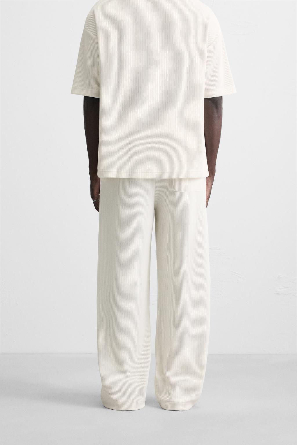 VERTICAL TEXTURED JOGGERS - Zara фото 12