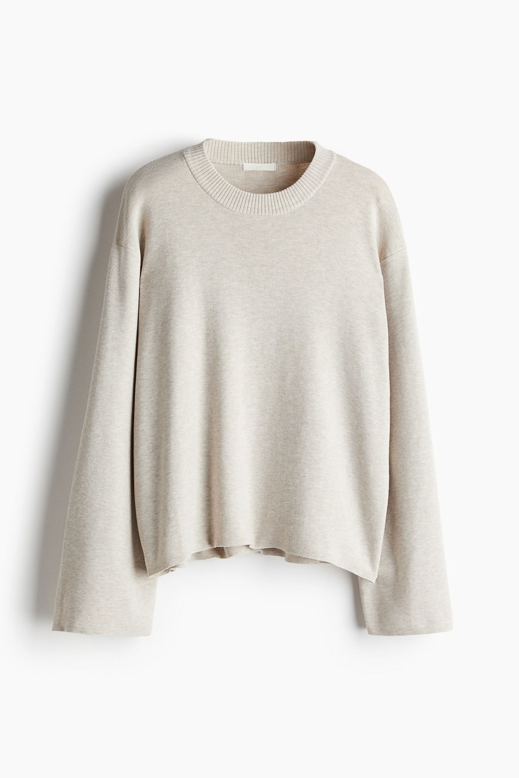 Jersey oversize con bajo redondeado