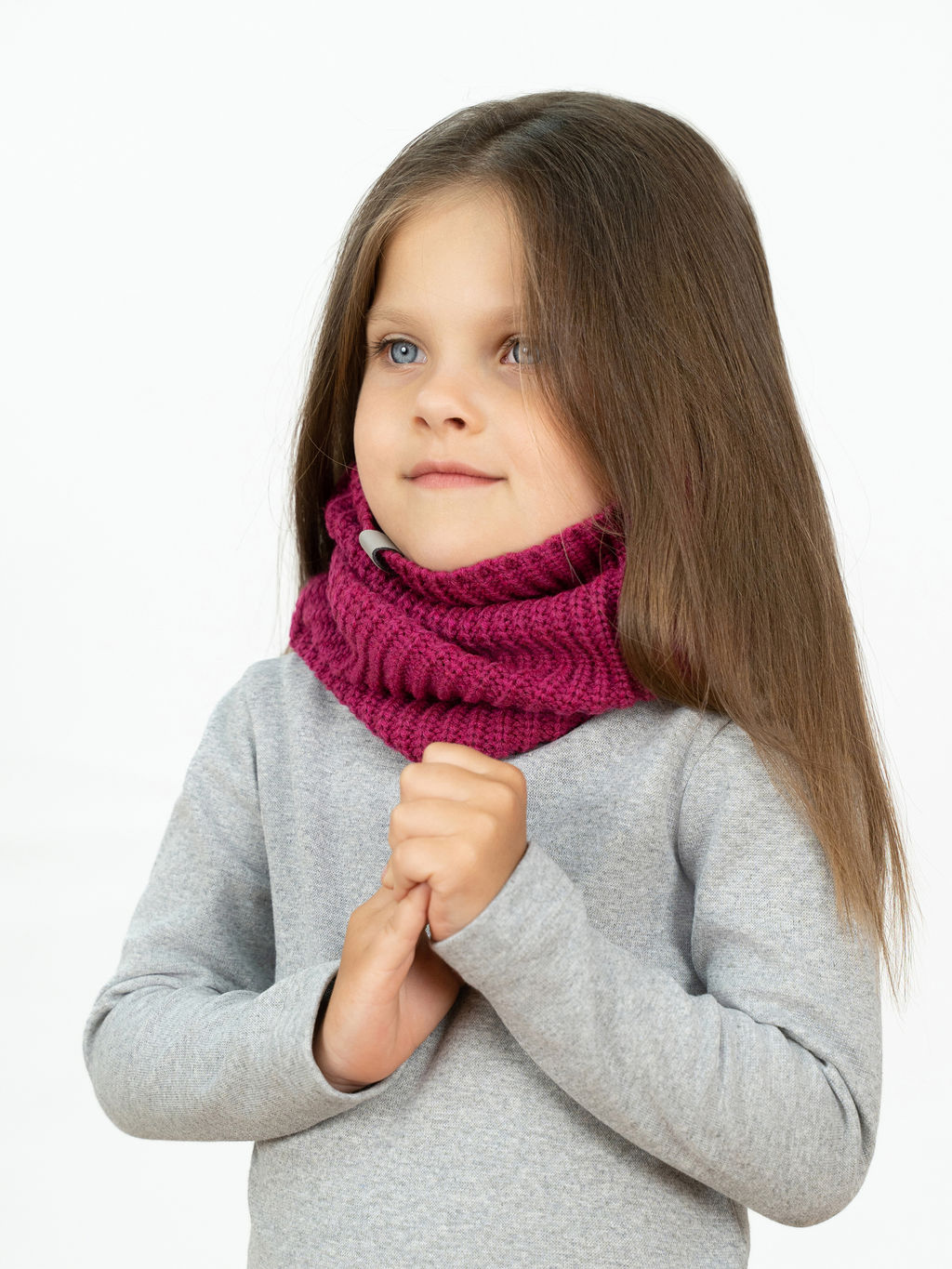 Комплект вязаный малина Ш-118 (56)