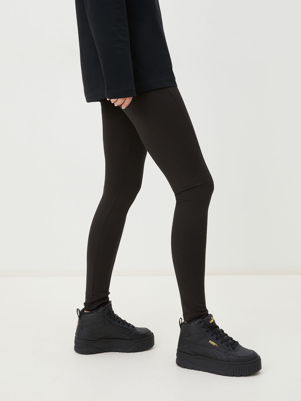 Женские высокие кеды PUMA Karmen II Idol Mid Артикул 4153150, черный