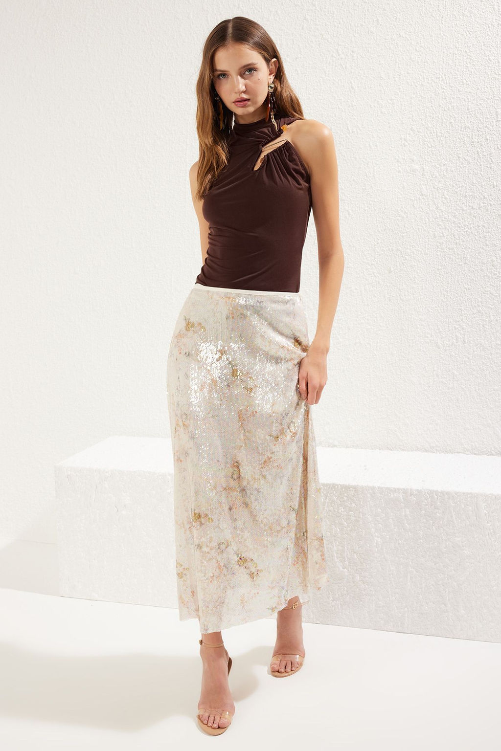TRENDYOLMILLA Kahverengi Orme Aksesuarl? Body TPRSS25BD00009  фото 3