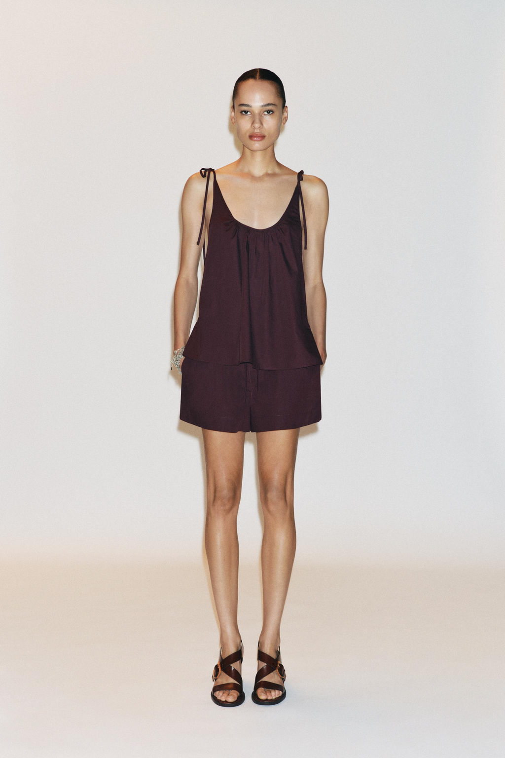 POPLIN MINI SHORTS - Zara фото 7