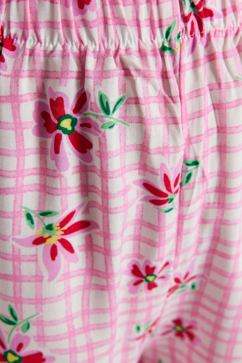 Trendyolmilla Kad?n Mini Me/Anne K?z Pembe Cicekli F?rf?rl? Viskon Sortlu Dokuma Pijama Tak?m? THMSS23PT00167 фото 21