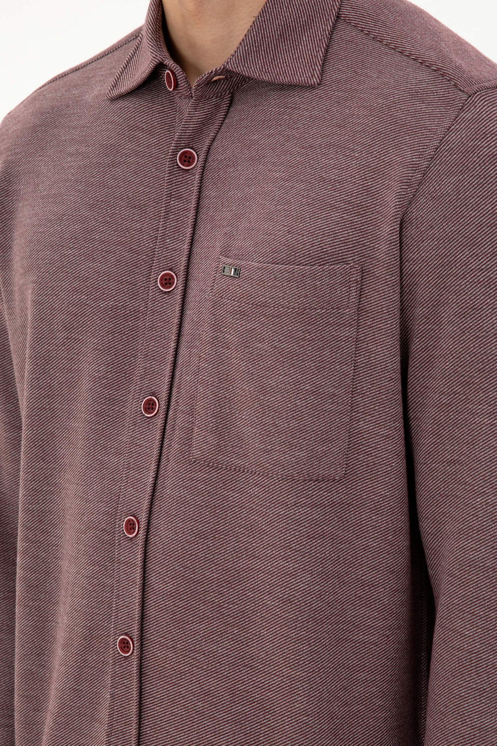 Мужская бордовая трикотажная рубашка Неожиданная скидка в корзине - U.s. polo assn фото 7