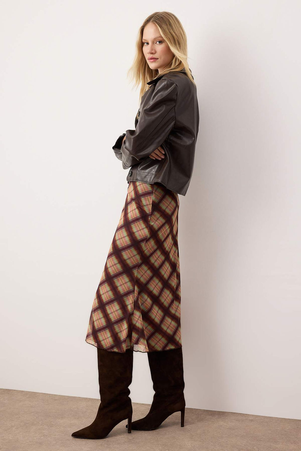 Teen Haki Cicek Bask?l? Bodycon Tul Esnek Orme Etek TWOAW26ET00036 - Trendyolmilla фото 13