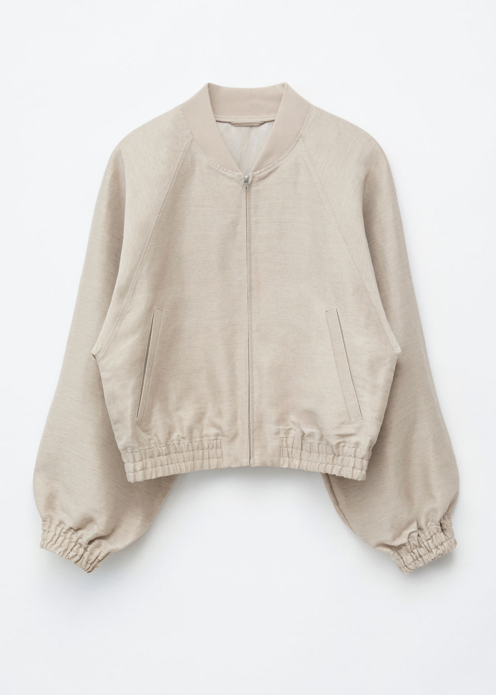 Chaqueta en mezcla de lino