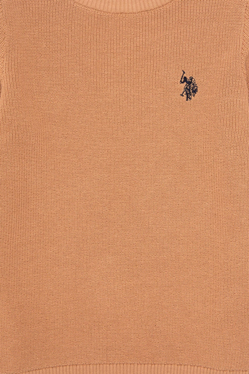 Базовый свитер светло-коричневого цвета для девочек Неожиданная скидка в корзине - U.s. polo assn фото 3