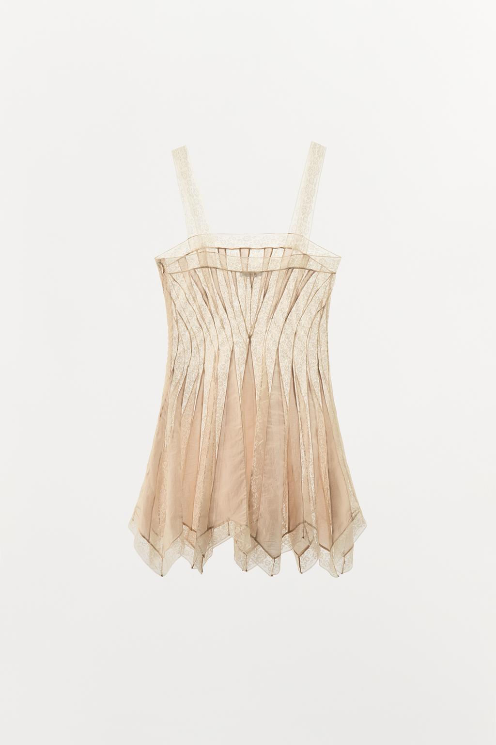 RUFFLED LACE DRESS - Zara фото 5