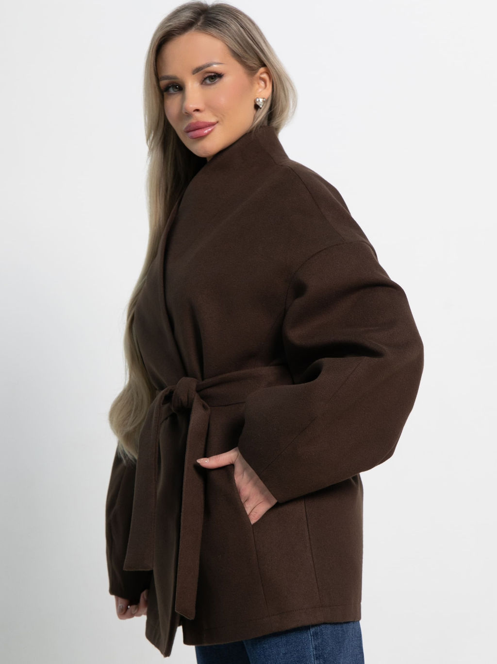 Пальто Мелания (горький шоколад) Б15185-5М - Lt collection фото 11