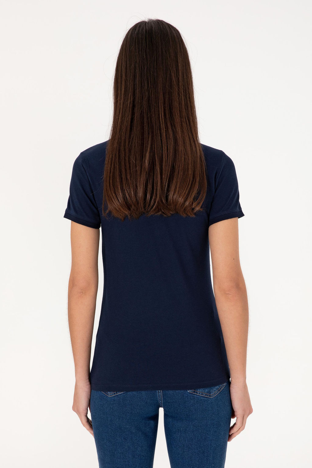 Kad_n Lacivert Basic Ti__rt - U.s. polo assn фото 12