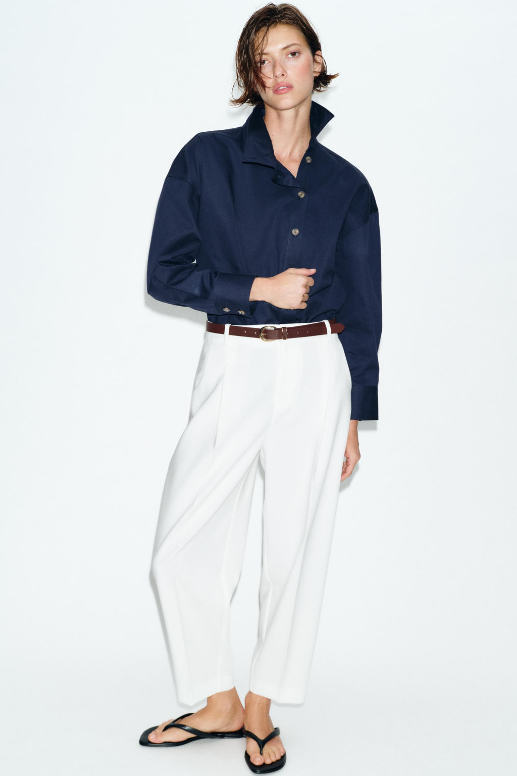 DARTED TROUSERS WITH BELT - Zara фото 19