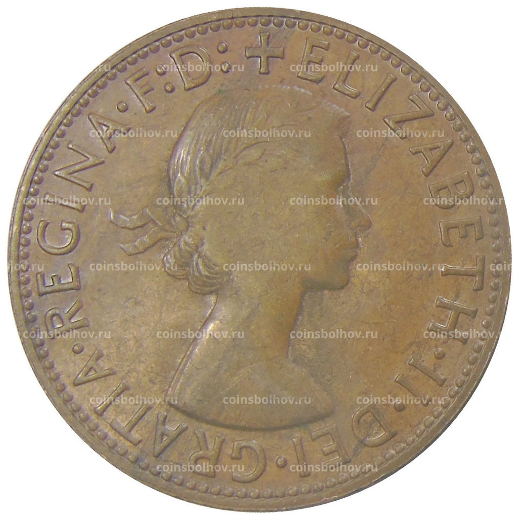 Монета 1 пенни 1964 года Австралия