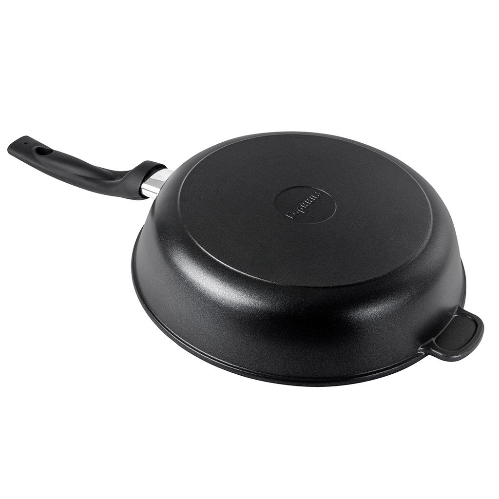 Сковорода с тефлоновым покрытием д30см Классик, h7,5см, s0,42см, ручка из термостойкого пластика (Россия) - Домашняя мода фото 4