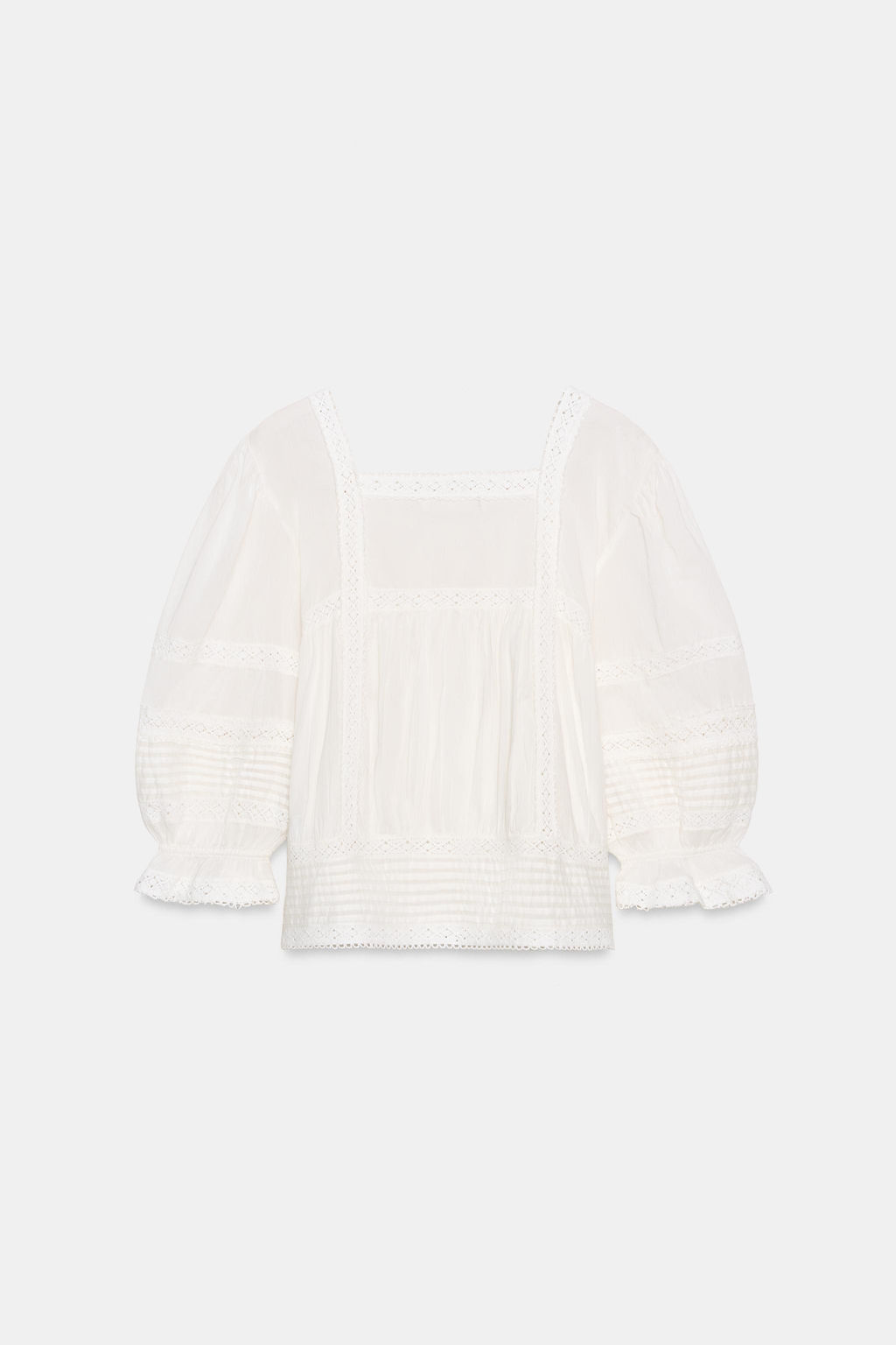 BLUSA ROM?NTICA ZW COLLECTION / Crudo - Zara фото 5