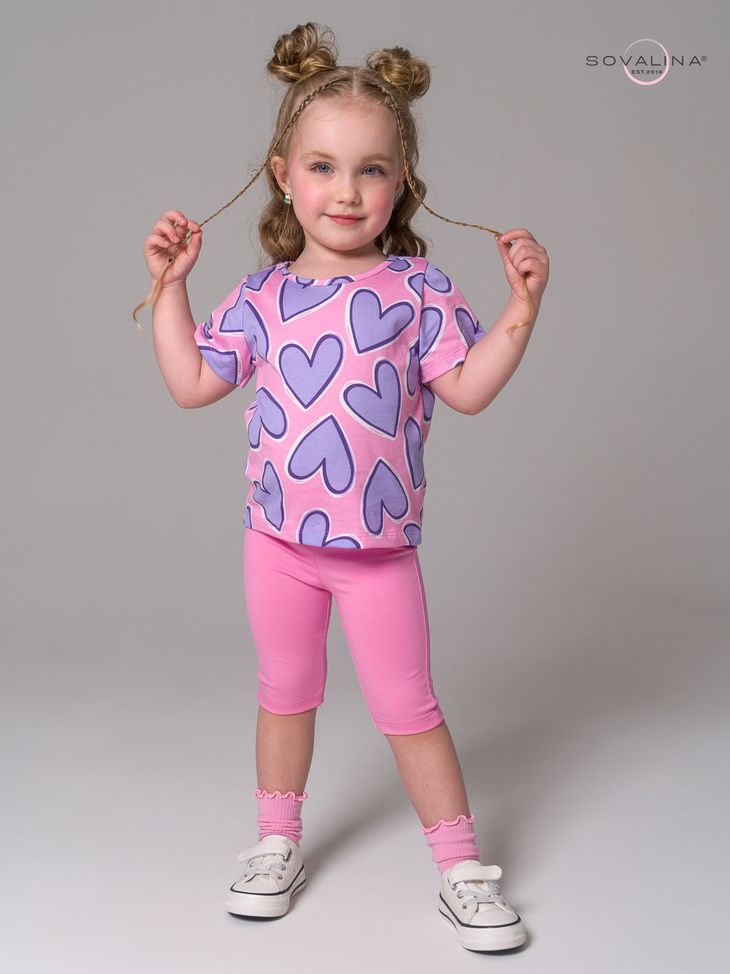 Костюм Актив сиреневые сердца-барби - Sovalina фото 13