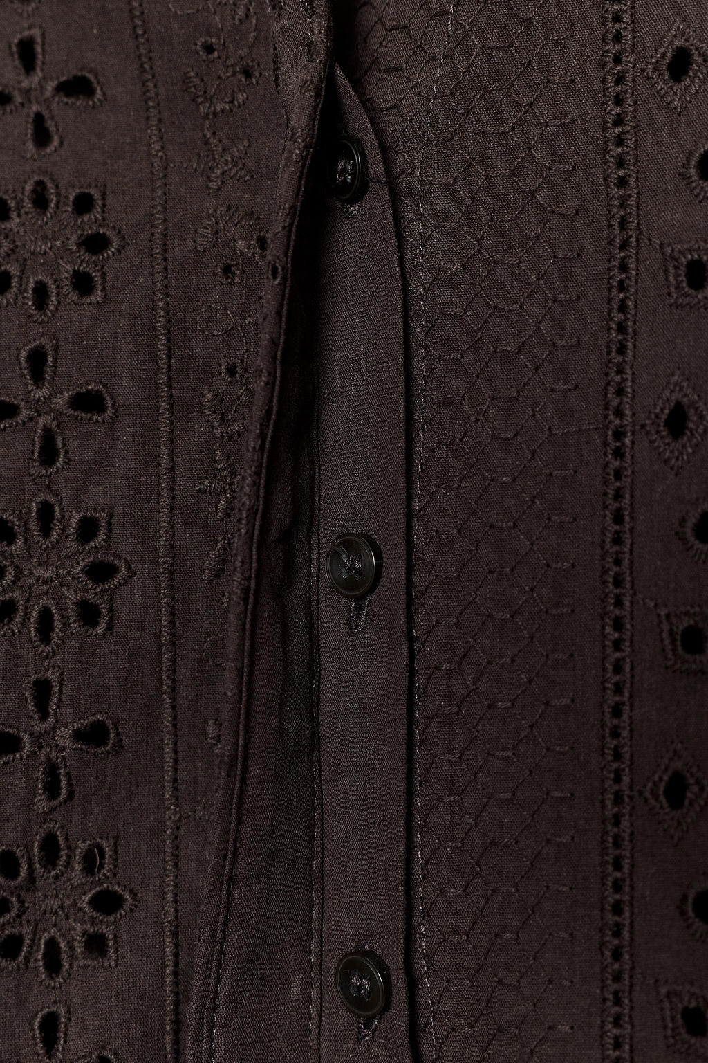 SHIRT WITH CUTWORK EMBROIDERY AND PUFF SLEEVES - Zara фото 9