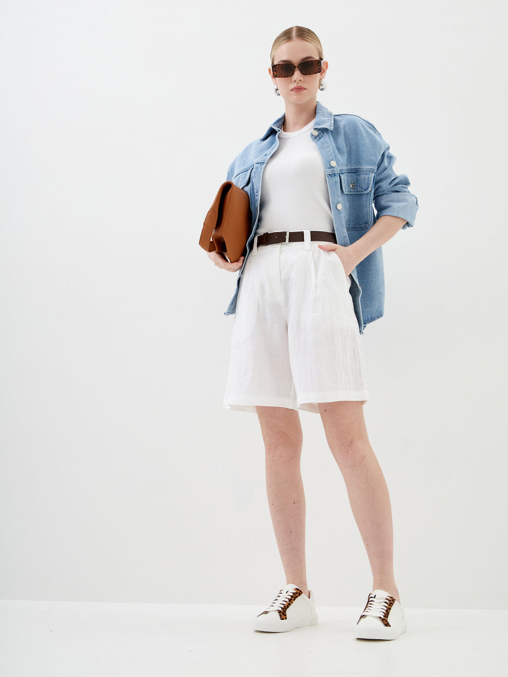 Женские льняные Шорты - Mossmore фото 58