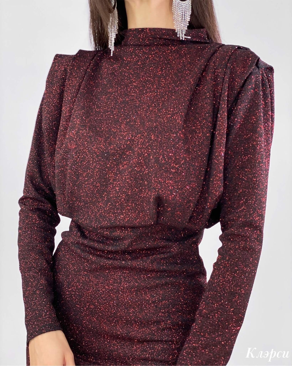 Платье Клэрси (бордовый) - Nadi bordo фото 7