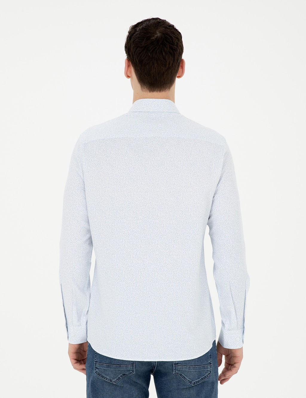 Рубашка Pierre Cardin Slim Fit светло-голубая