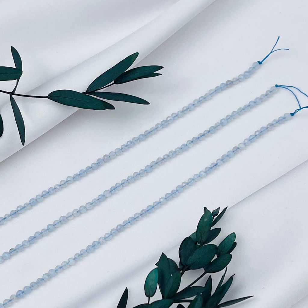 Бусины для украшений из голубого Агата