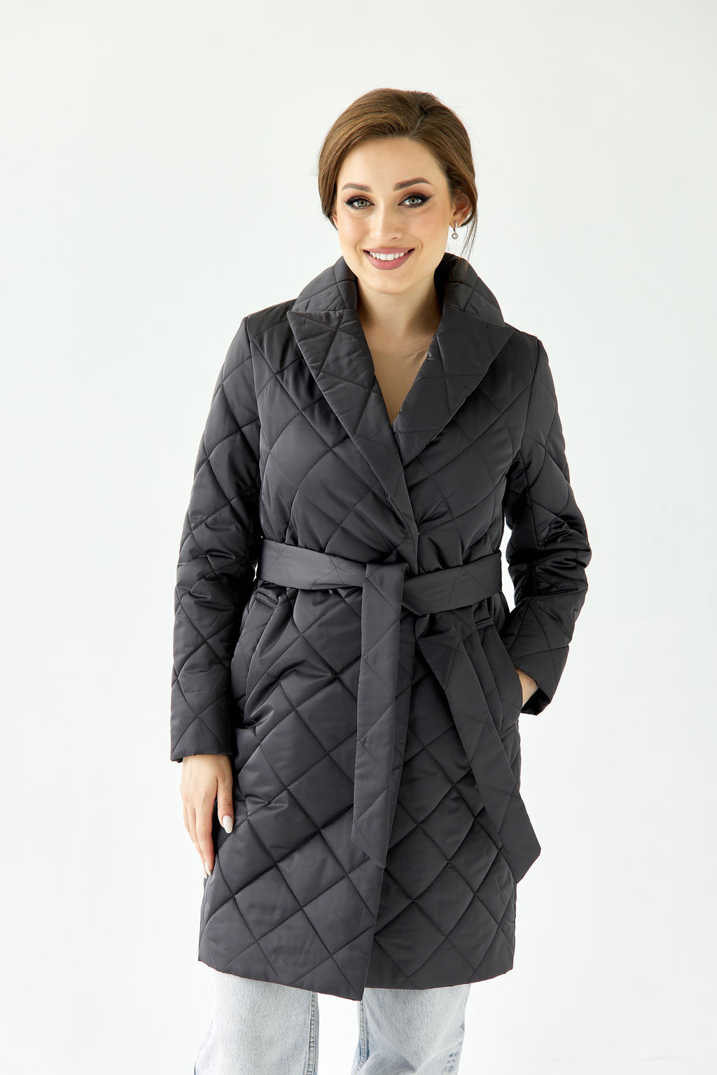 Куртка женская демисезонная 25830 (графит) - Kankan фото 5