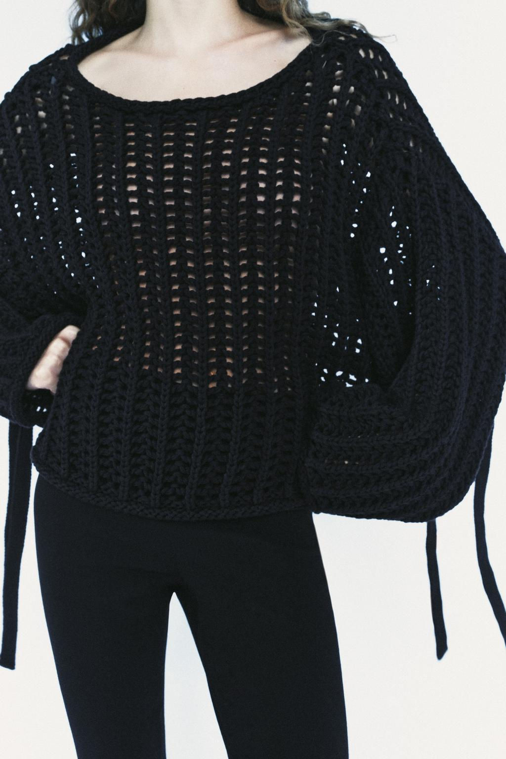 OPEN KNIT SWEATER - Zara фото 3