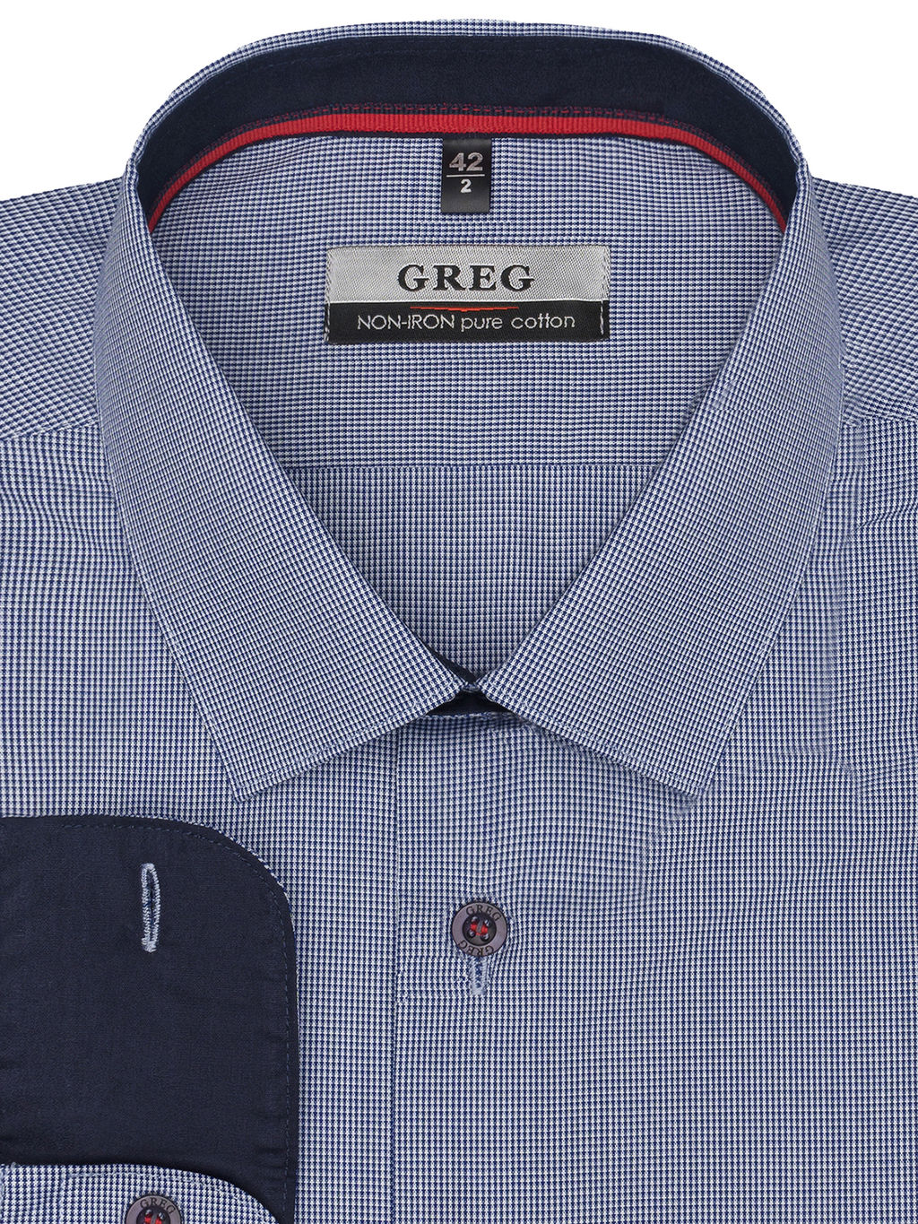 Сорочка мужская длинный рукав GREG 214/131/0041/Z/1p_GB  фото 2