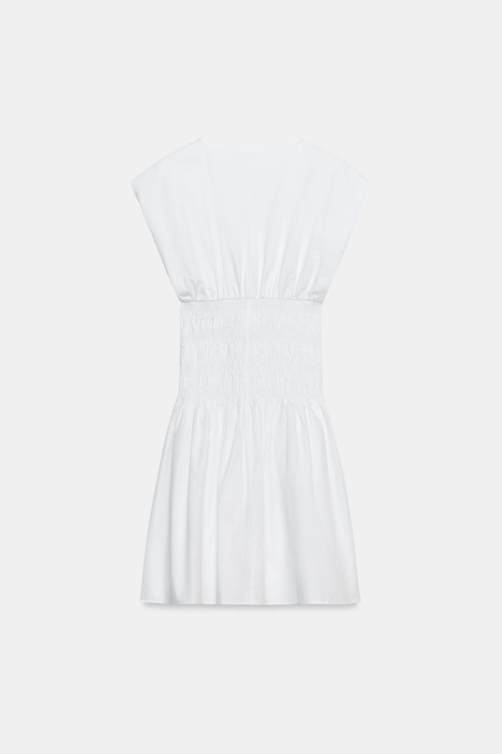 VESTIDO COMBINADO POPEL?N / Blanco - Zara фото 8