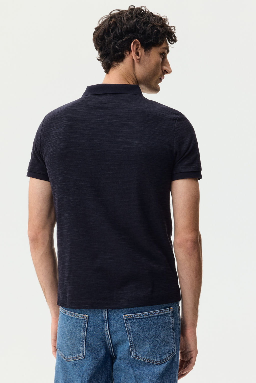 Polo en punto jacquard Slim Fit - H&m фото 8