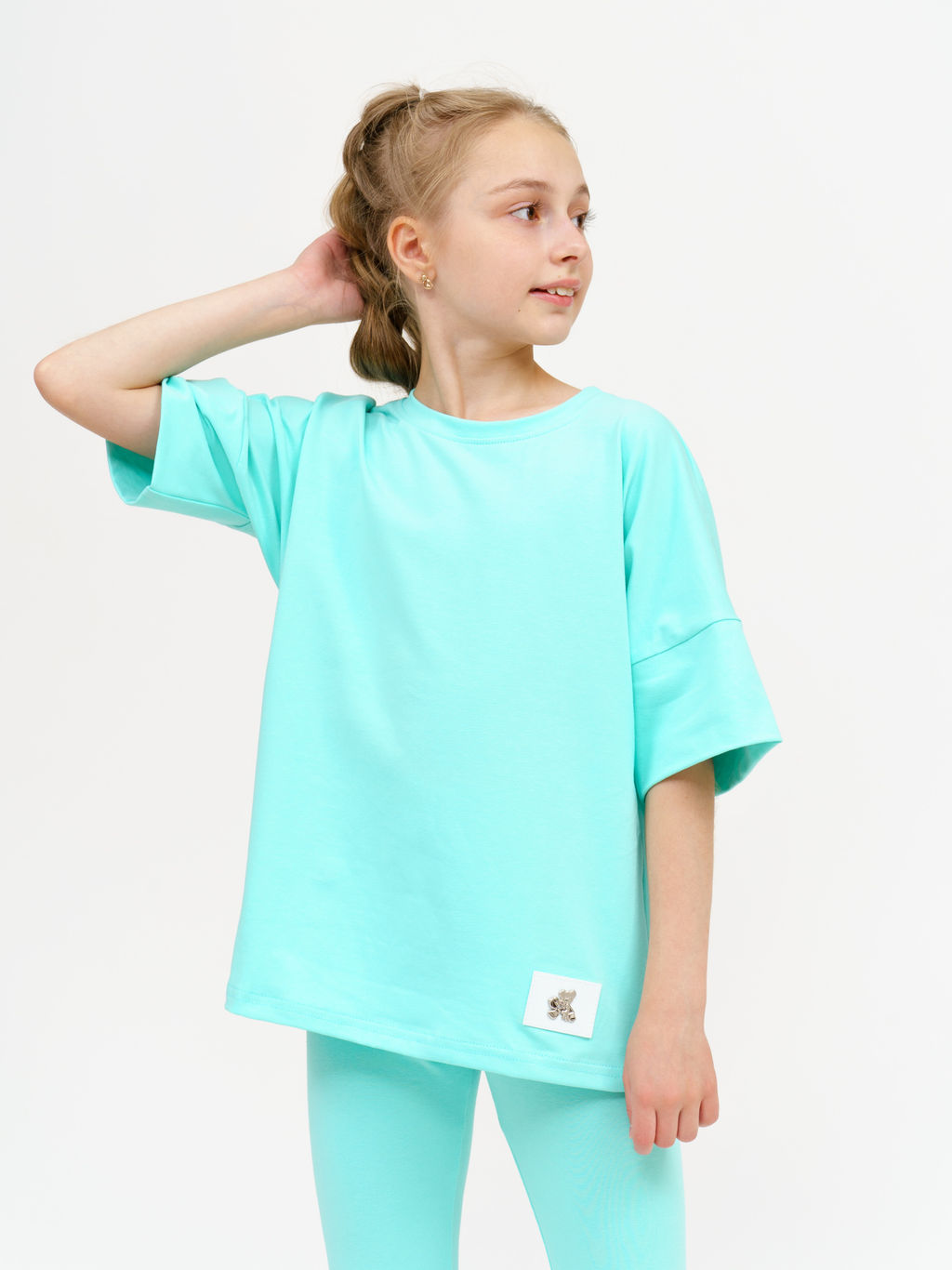 949Д Костюм с леггинсами "Бирюза"