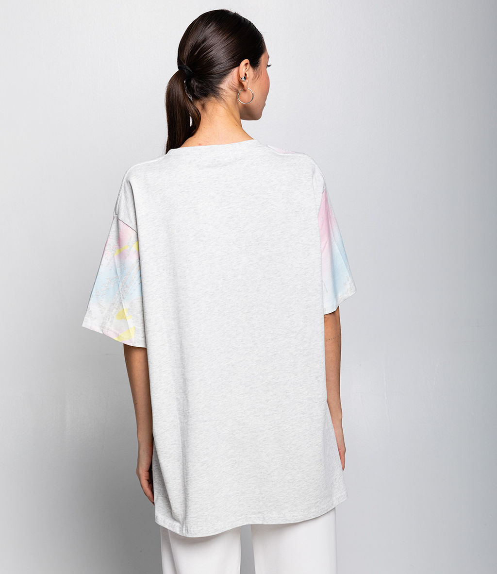 Футболка #КТ542, серый меланж - Dommod фото 3