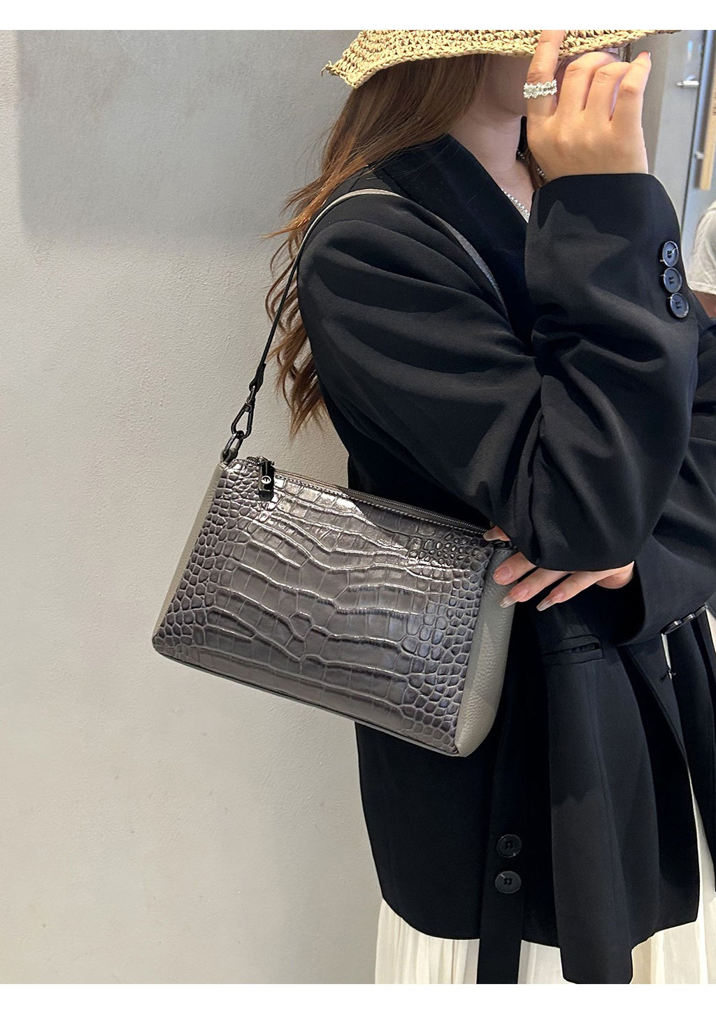 Cумка Lanotti LINNET CROCO 7001/Черный