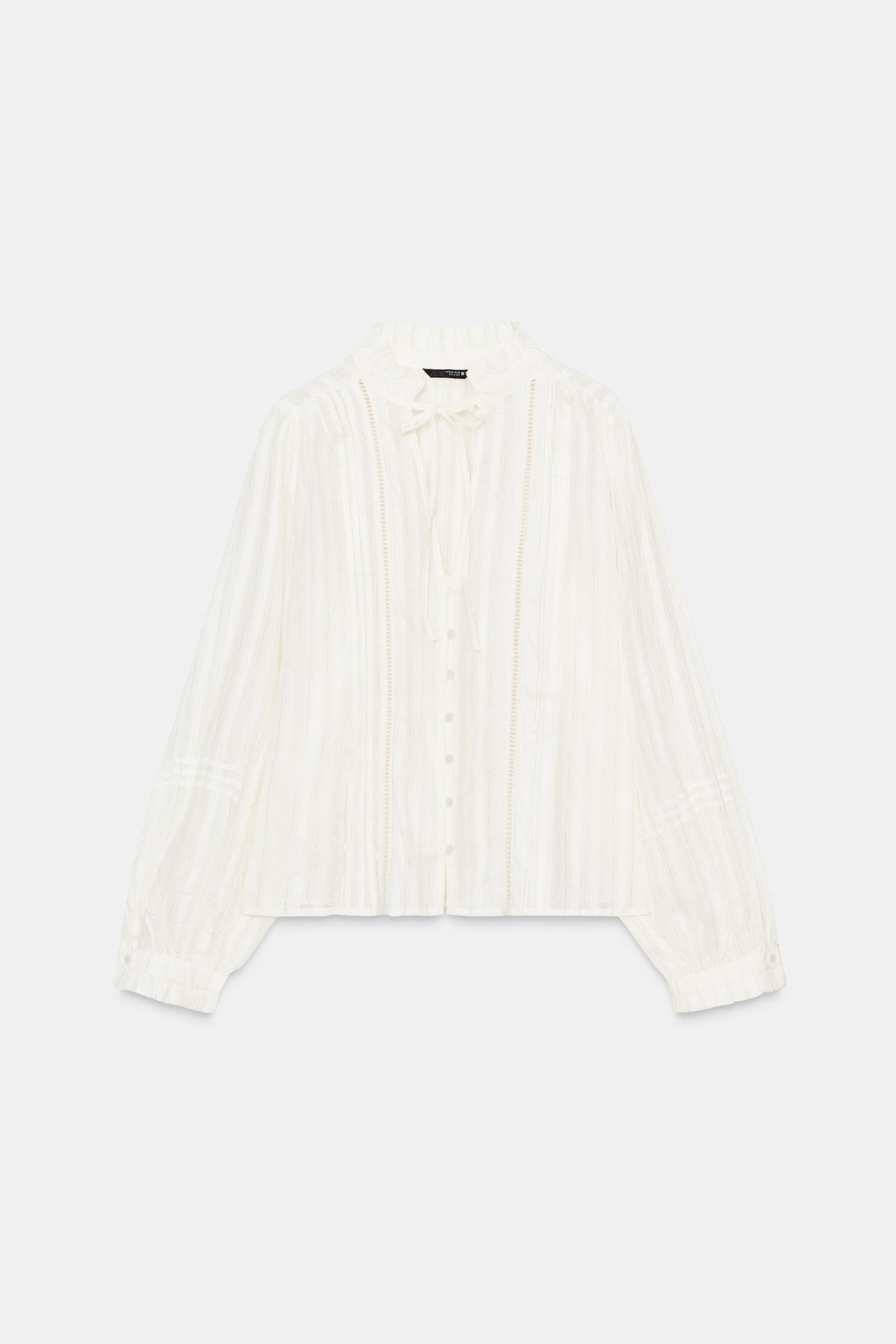 BLUSA ROM?NTICA ENTREDOSES / Crudo - Zara фото 6