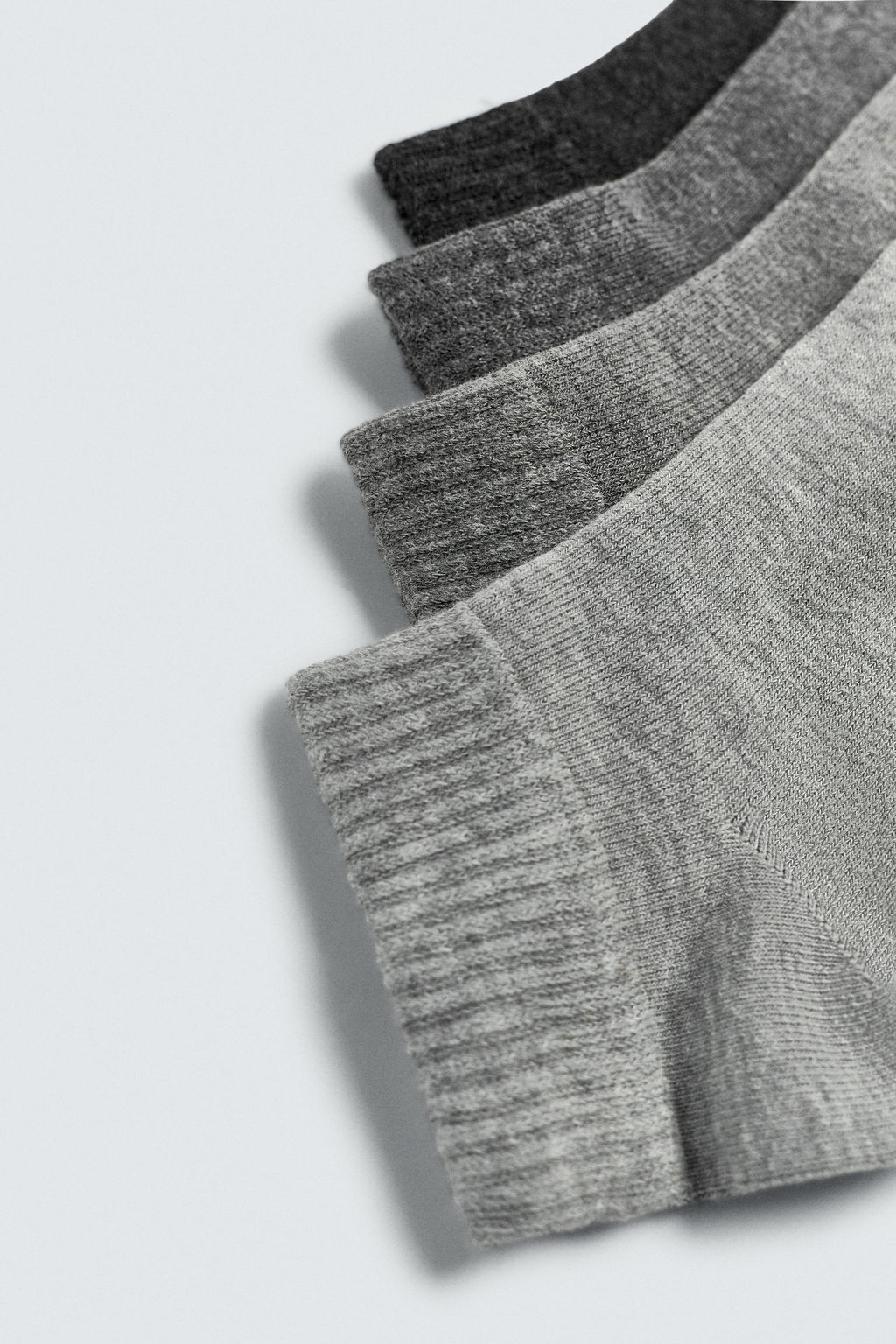 CALCETINES B?SICOS TOBILLEROS PACK 4 / Gris - Zara фото 2