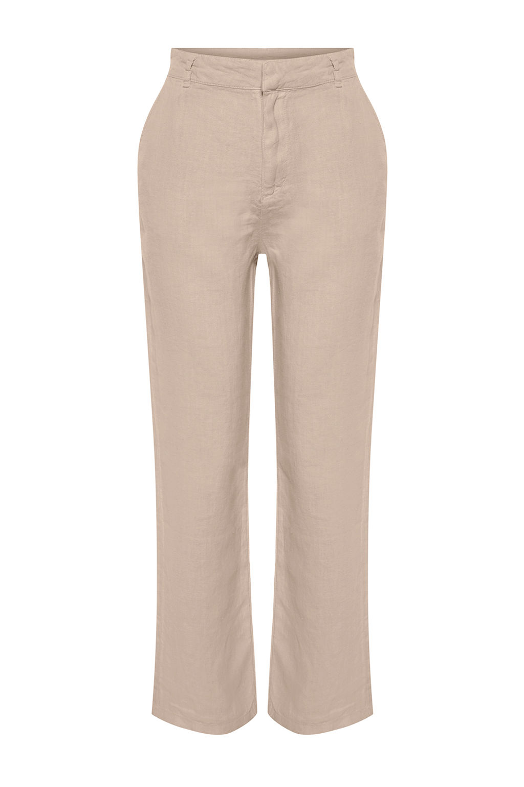 Haki %100 Keten Yuksek Bel Wide Leg Pantolon TWOSS24JE00246 - Trendyolmilla фото 19