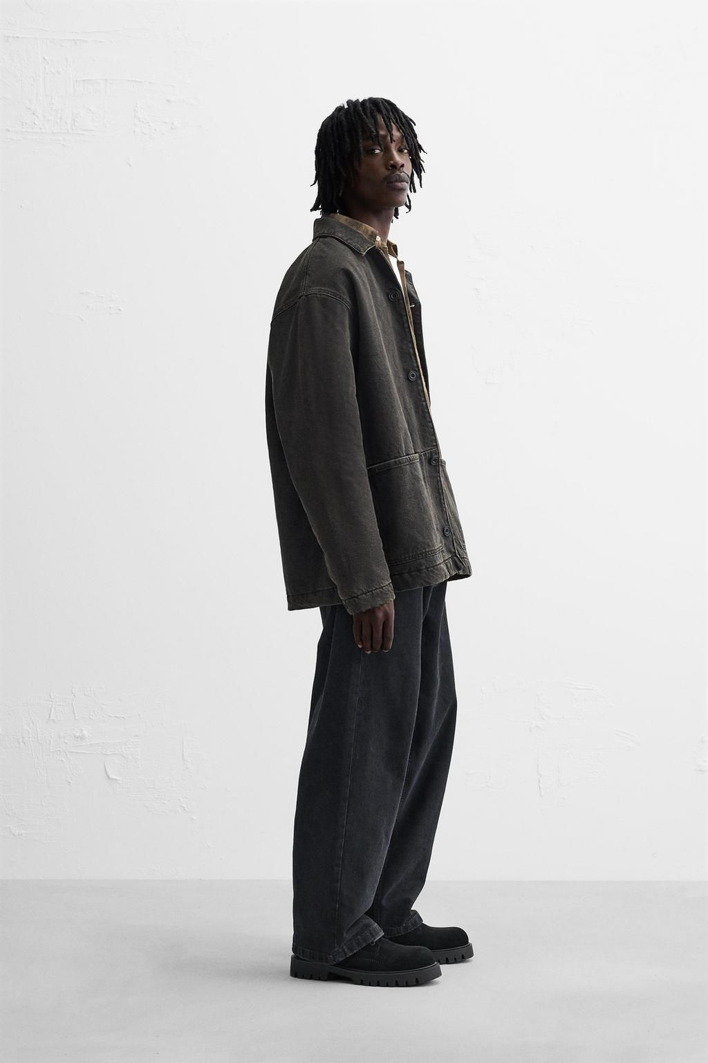 DENIM JACKET WITH POCKETS - Zara фото 4