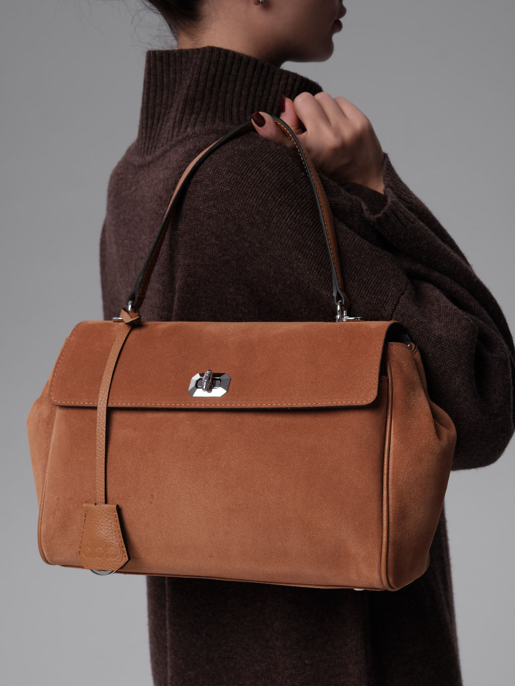 Замшевая сумка Nadi DBR 31356 вуд  фото 2