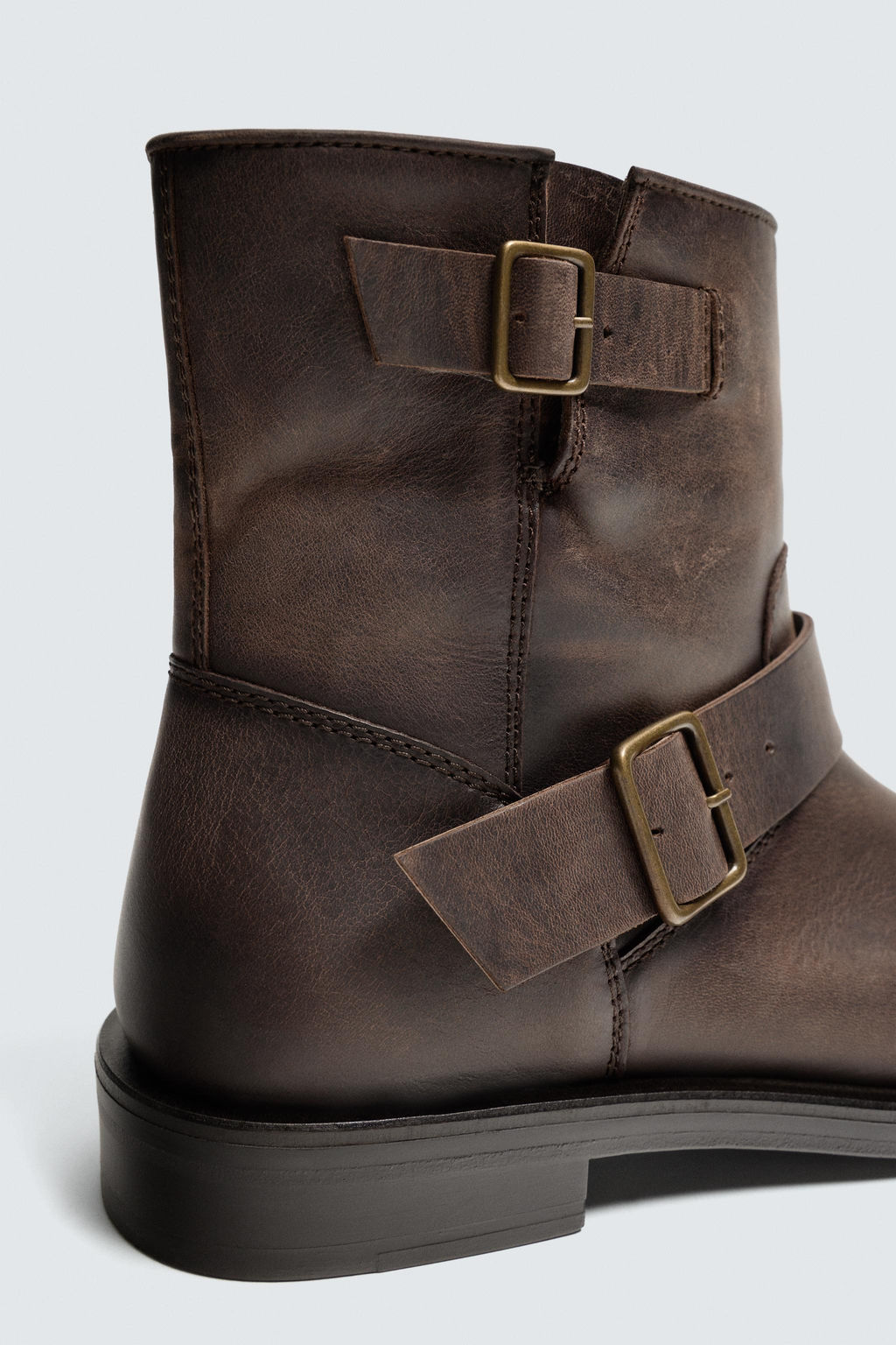 BUCKLE LEATHER BOOT LIMITED EDITION - Zara фото 6
