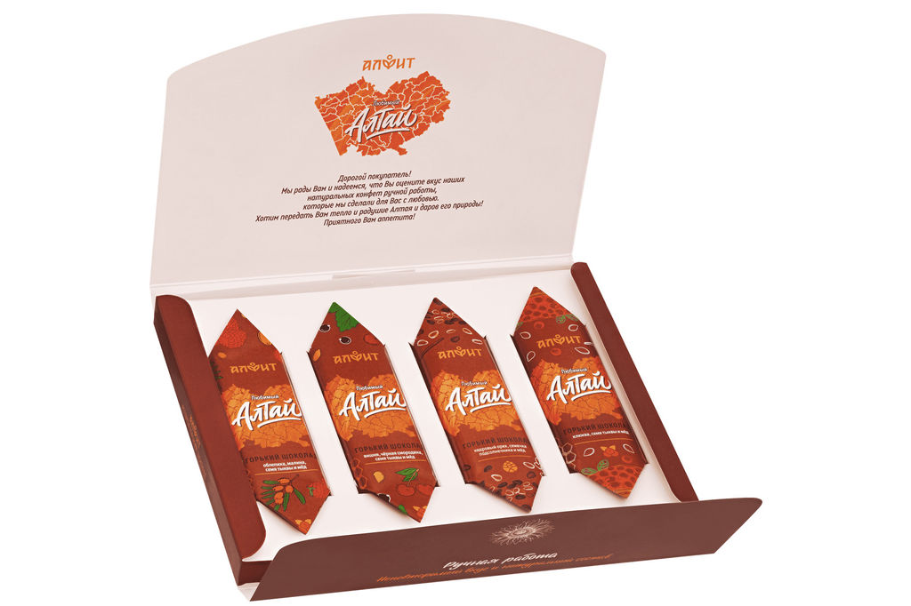 Ассорти НАБОР "Любимый Алтай" горький шоколад Алфит 7254