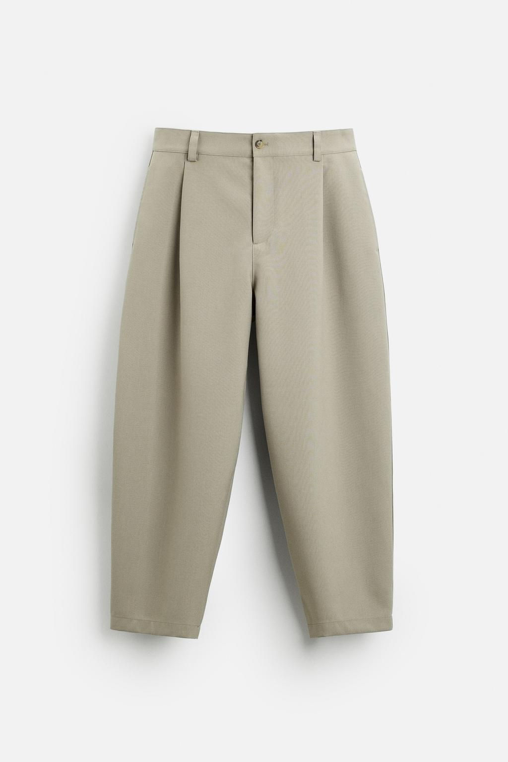BALLOON FIT PLEATED TROUSERS - Zara фото 14