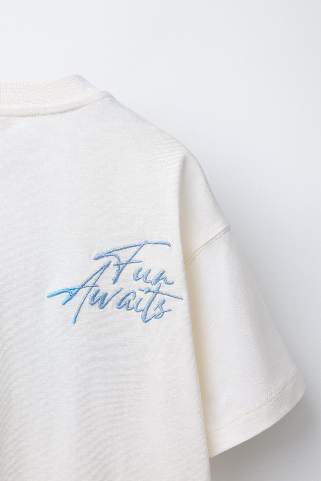 VARSITY SLOGAN AND LABEL T-SHIRT - Zara фото 4